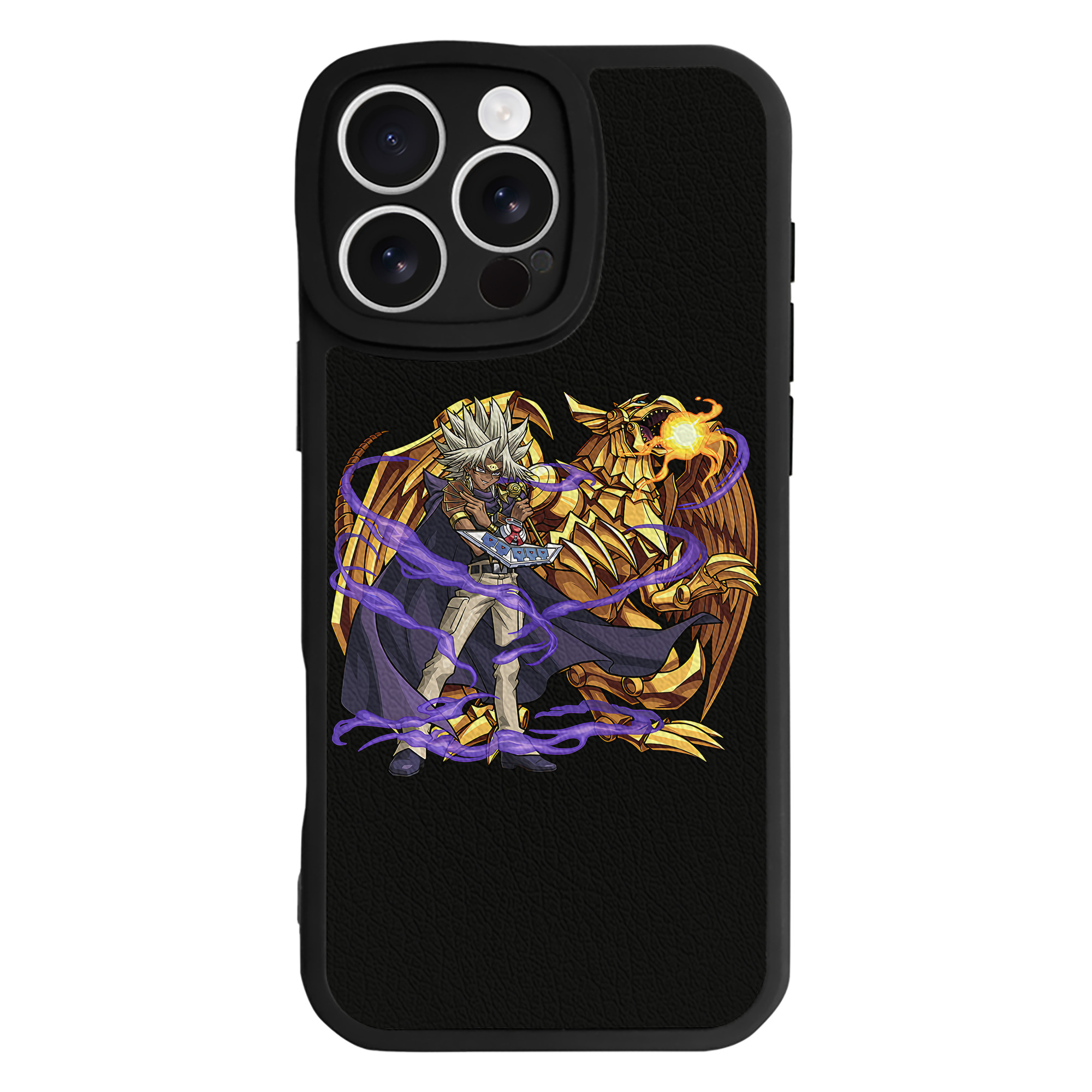 （画像用） 遊☆戯☆王 Yu-Gi-Oh! 【iPhone 16シリーズ対応】シリコンスマホケース（レザー調） 材質：シリコン